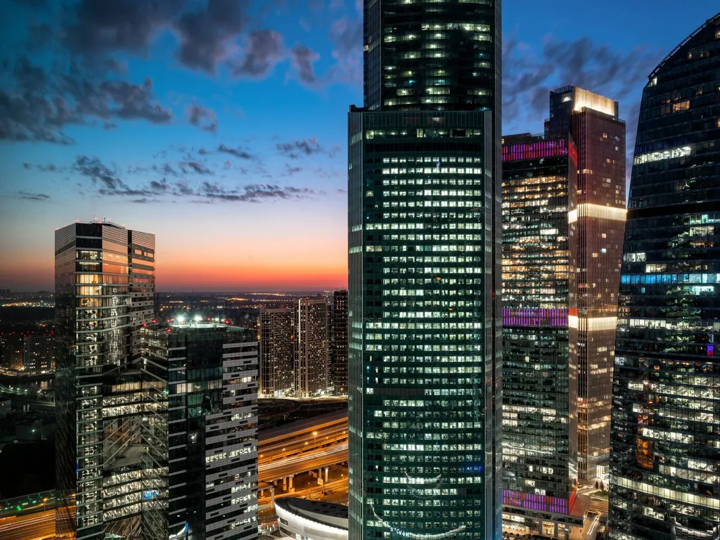 Апартаменты Москва Сити вид - золотой угол