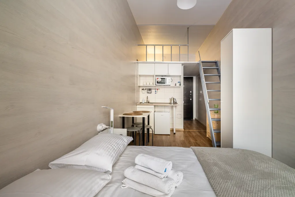 Квартира Квартира Двухуровневая евро студия в самом центре — Санкт-Петербург