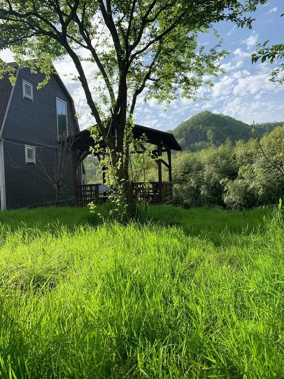 Коттедж Уютные коттеджи в Колхидском лесу на семейной экобазе — Беранда