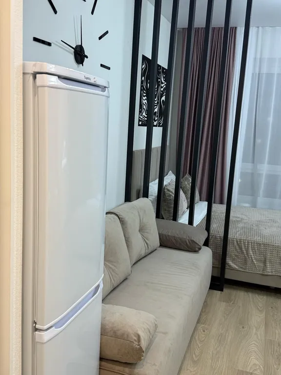 Студия с дизайнерским ремонтом