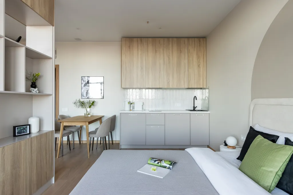 Семейные апартаменты с видом на залив