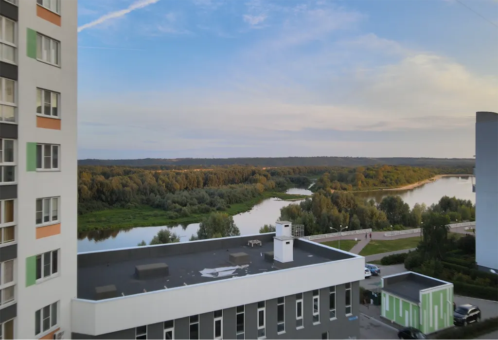 Уютная студия на благоустроенной набережной реки Ока