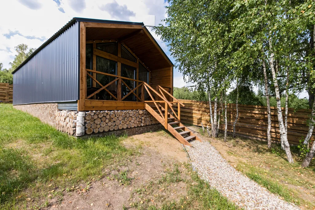 Барнхаус ВЕСНА с камином и баней