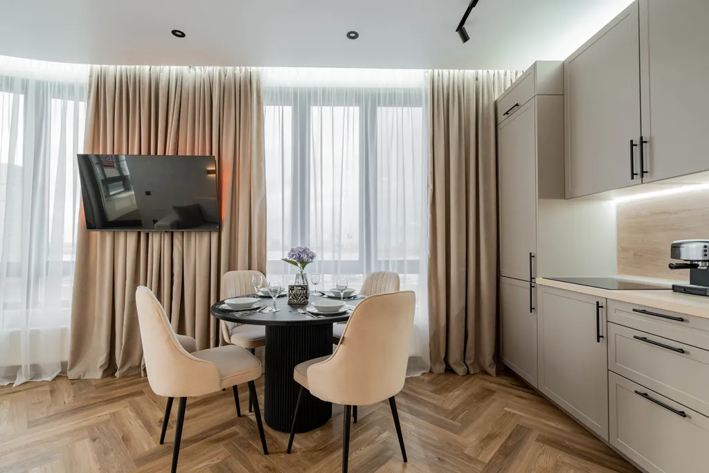 Апартаменты с видом на Кремль у аквапарка с парковкой