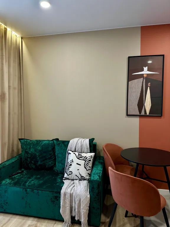 Стильная дизайнерская студия в Ясной Поляне с шикарным видом