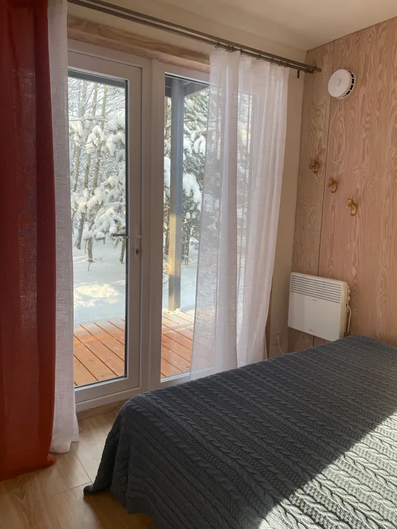 Дом с баней и купелью у леса