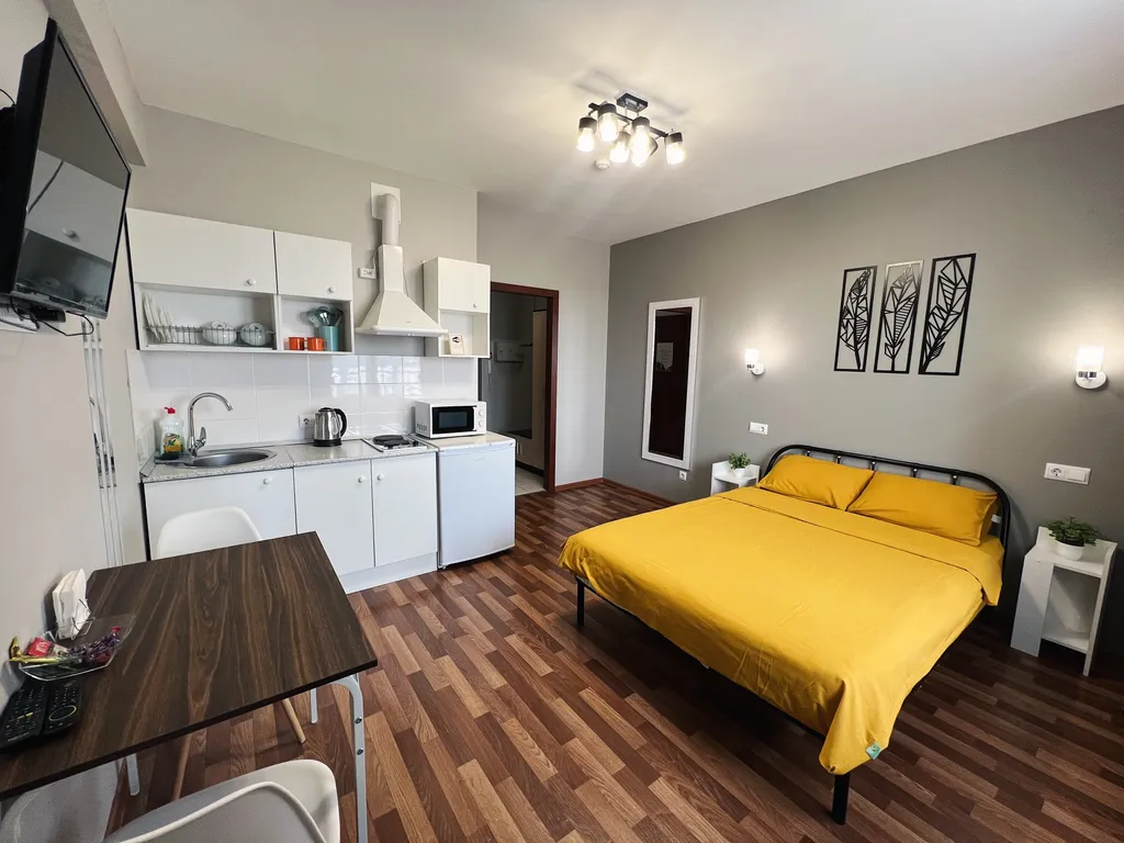 Уютная квартира студия с прекрасным видом на город