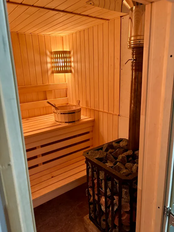 Уютный дом с баней на дровах