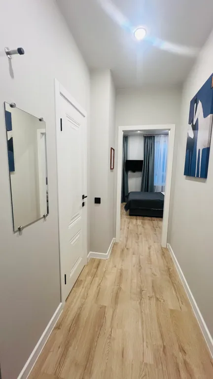 Квартира Стильная студия на высоком этаже ЖК Преображенский — Тюмень