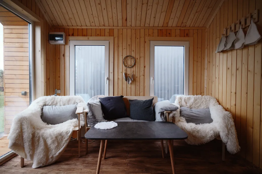 Коттедж Коттедж Уютный Барн-хаус с банным чаном и русской баней — Санкт-Петербург