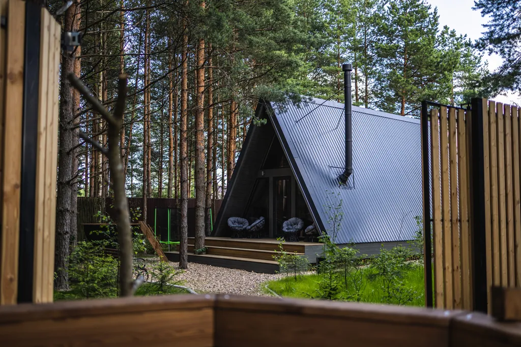 Коттедж Коттедж А-Фрейм грей — Павловский Посад