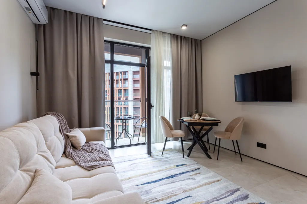 Стильная квартира с видом на горы