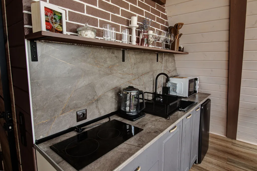 Aframe lux black (Дом на берегу Рыбинского водохранилища)