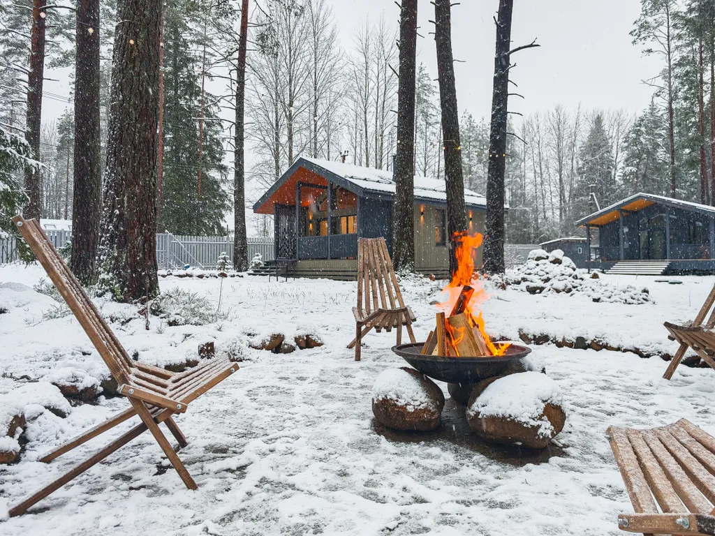 Новый дом на лесном участке