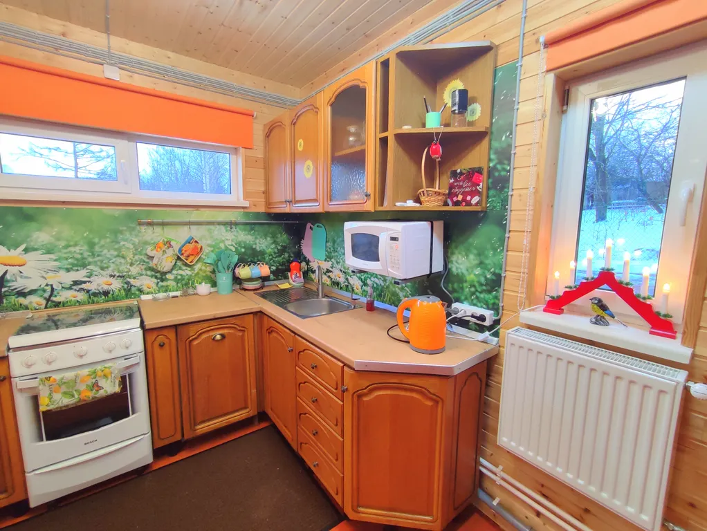 Птица синица House с огромным балконом у озера