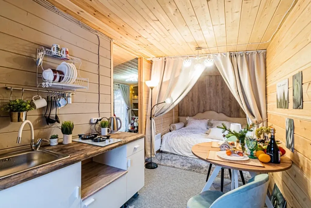 Дом 36m2 — чан, кухня, Wi-Fi