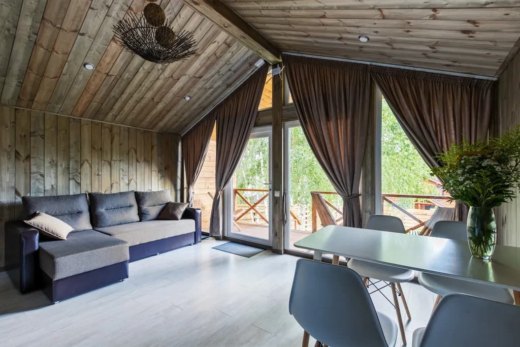 Барнхаус ВЕСНА с камином и баней