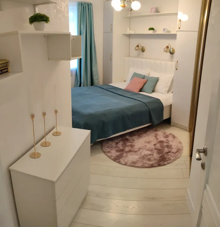 Квартира с 2 отдельными спальнями и кухней-гостинной недалеко от моря