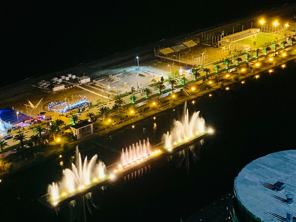 Студия с панорамным видом на море и поющие фонтаны