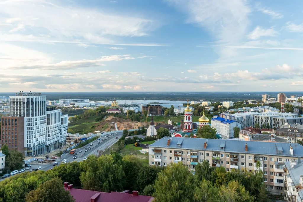 Квартира Квартира Студия Де Пари с панорамным видом на город — Нижний Новгород