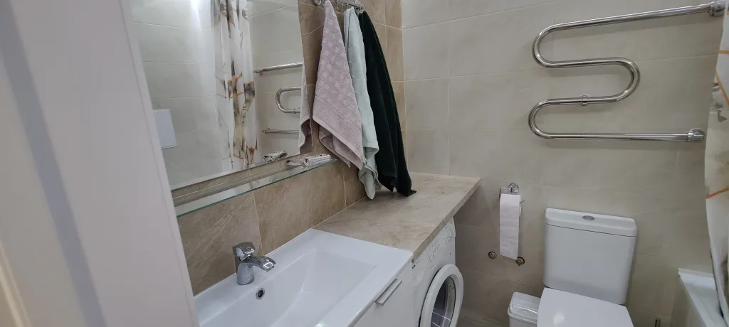 Квартира-студия в 30 кв.м. с 2  кроватями