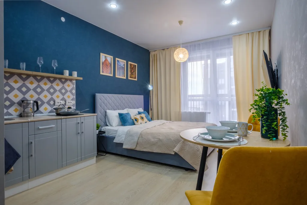 Квартира Квартира Студия с лоджией в жк комфорт-класса sreda of life рядом с аквапарком — Казань