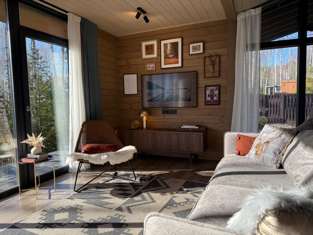 Скандинавский дом на лесном участке