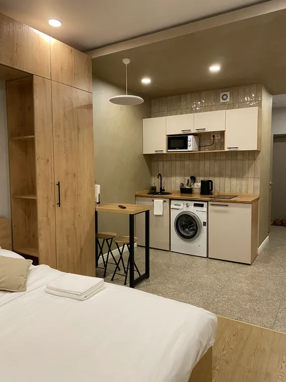 Квартира Квартира Уютная студия 25м2 в авторском отеле «Золотое Сечение» — Красноярск