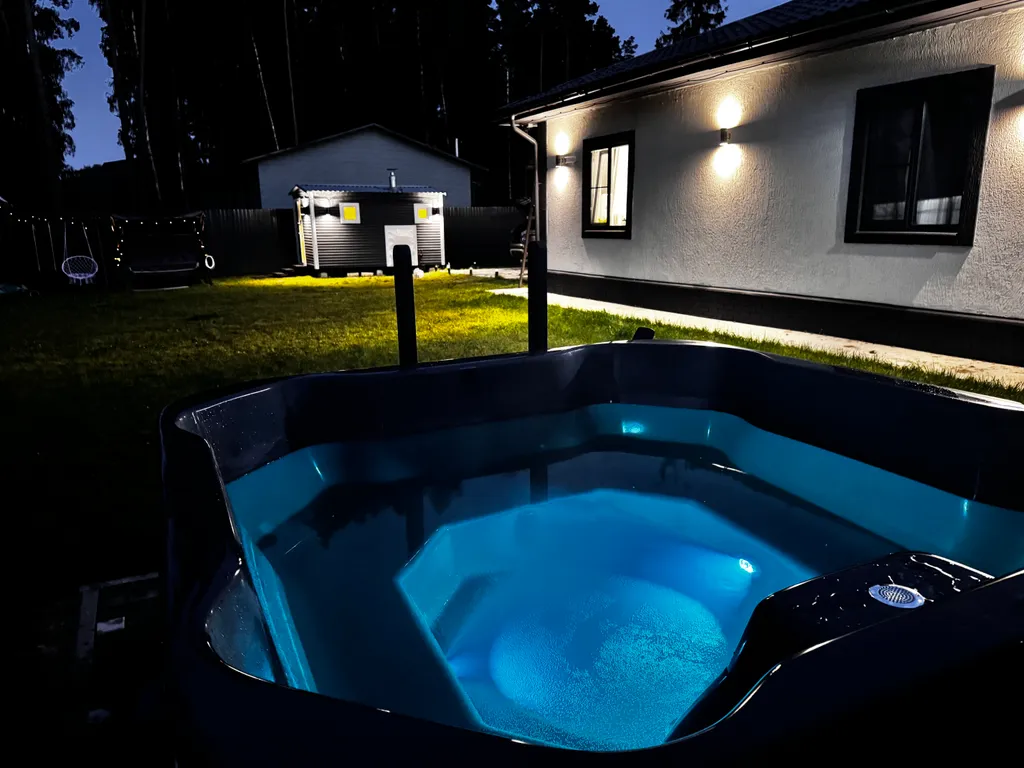 Уютный дом с баней и чаном