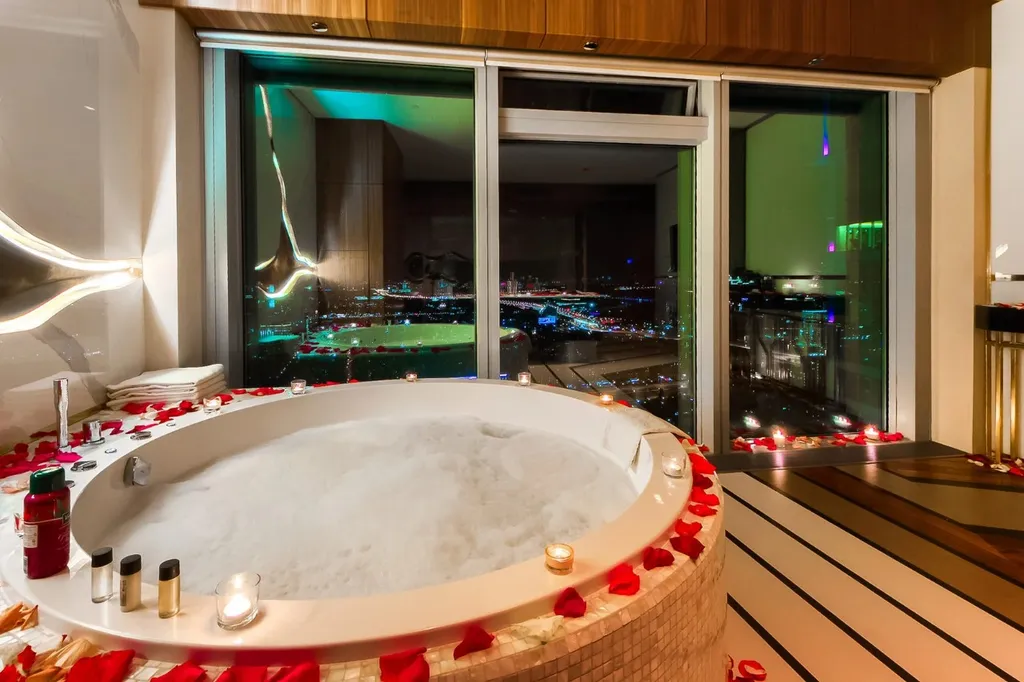 Уникальные апартаменты с панорамным джакузи и тропическим душем