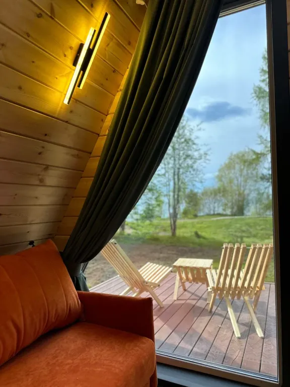 Комфортабельные домики А-фрейм на Байкале