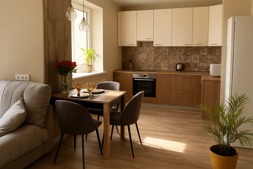 Апартаменты в центре с видом на Волгу