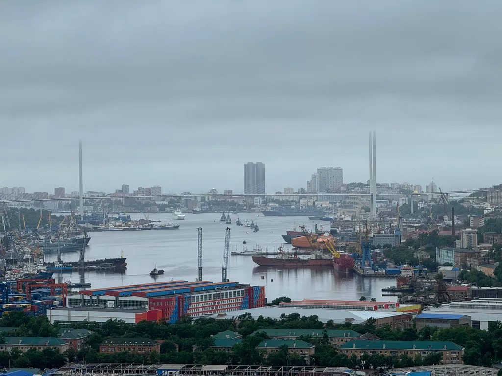 Квартира Квартира Уютная студия с видом на Золотой мост — Владивосток