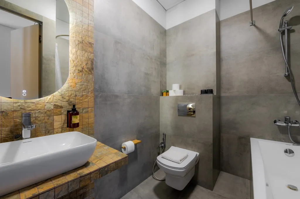 1-е апартаменты с видом на горы и бассейном