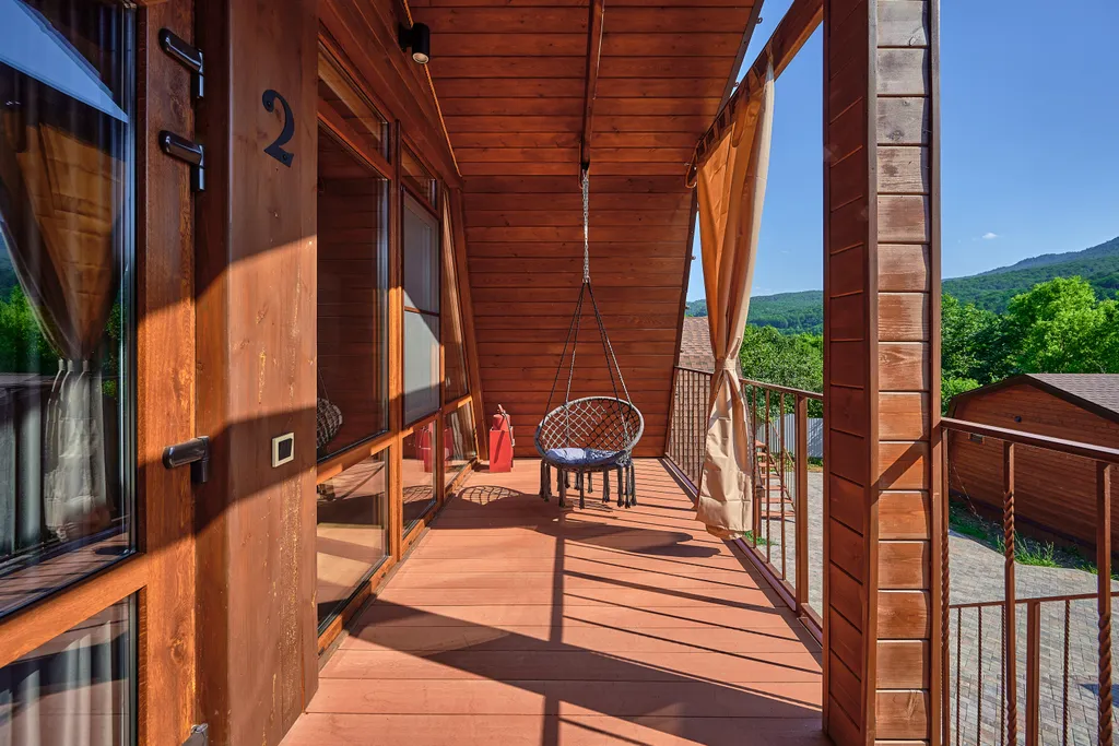 Коттедж Коттедж Шале с 1 спальней, кухня-гостиная с диваном и ванной комнатой — Мезмай