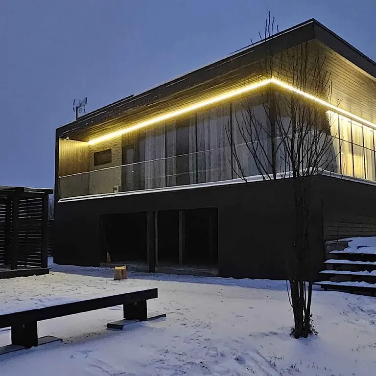 Домик в Икше с камином и сауной (Glassbox108 Premium 1)