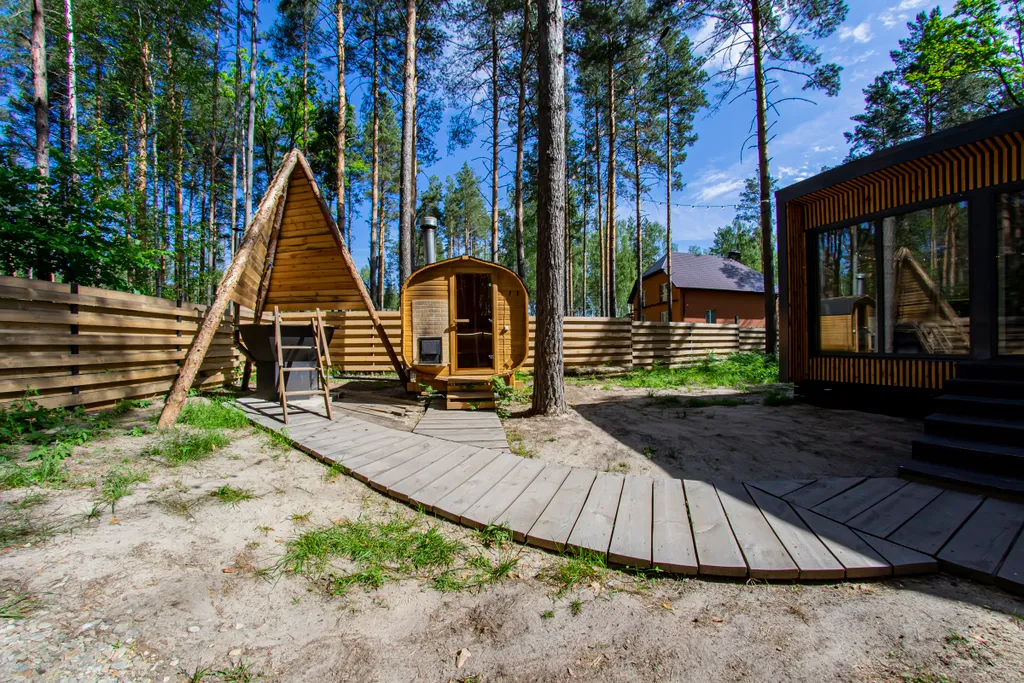 Коттедж 65m2 — чан, кухня, Wi-Fi
