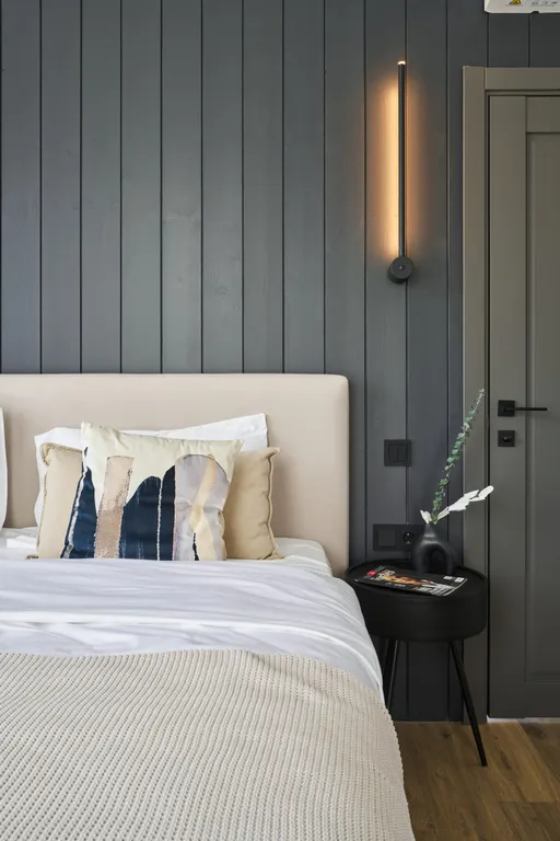 Большой панорамный дом с камином и сауной