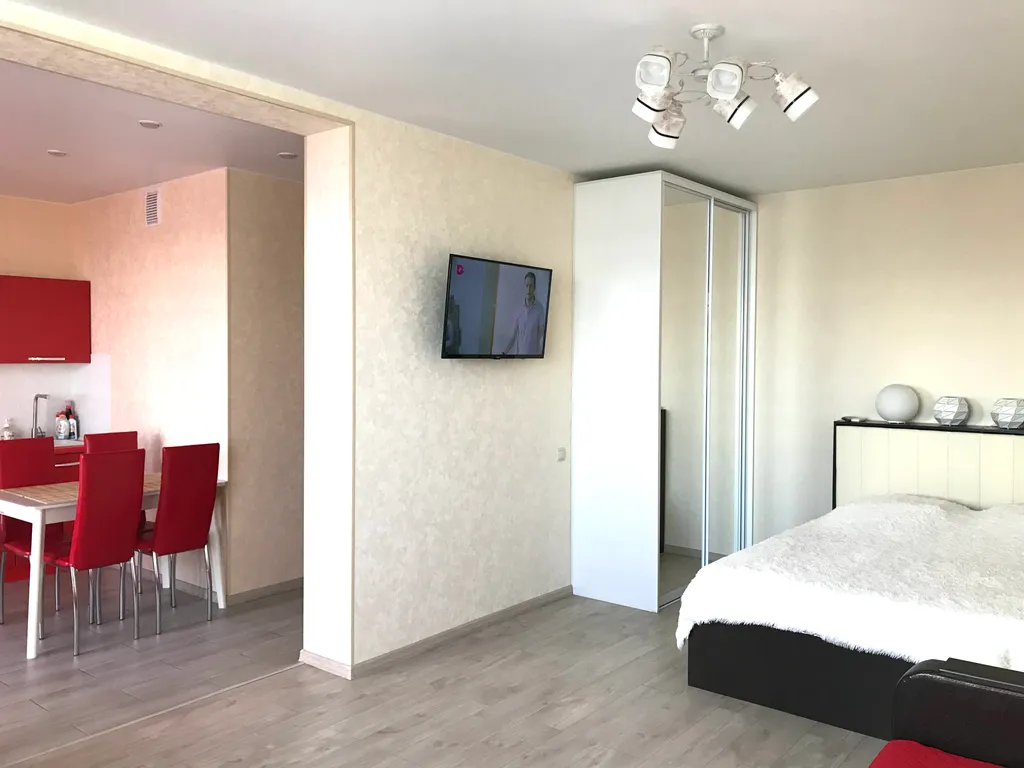 Студия на набережной с видом на Волгу