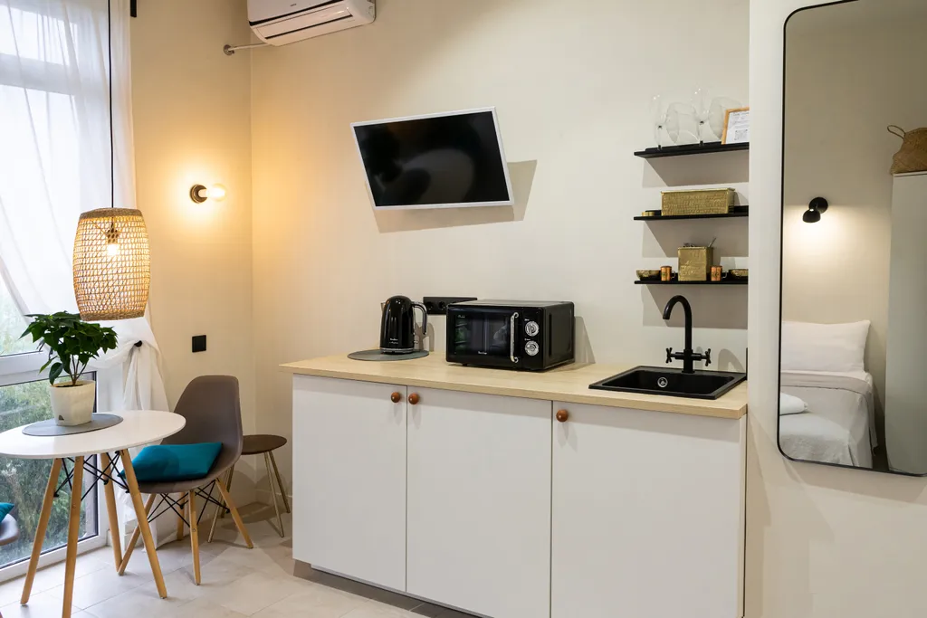 Квартира Квартира Студия с видом на горы, море и бамбуковую рощу в ЖК Сорренто Парк — Сириус