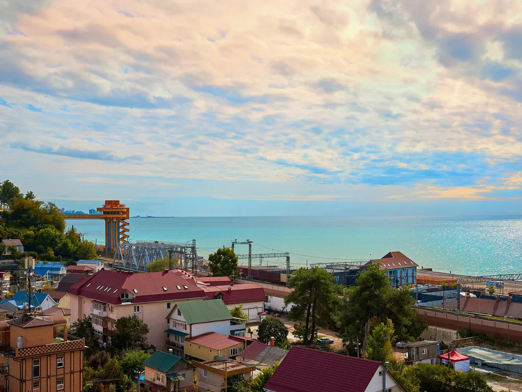 Студия с потрясающим видом на море и горы