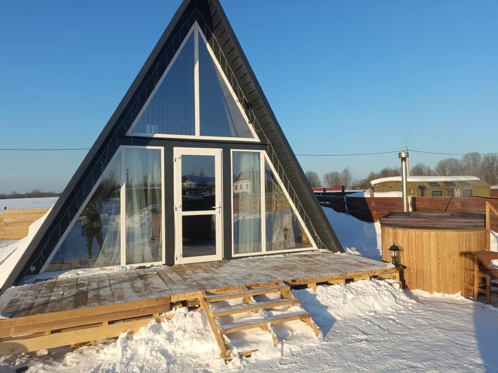 Домик а фрейм у Плеса