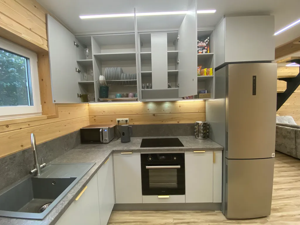 Дом с чаном и видом на реку в стиле A-Frame