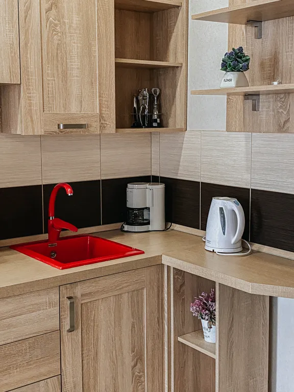 Студия в центре с видом на город