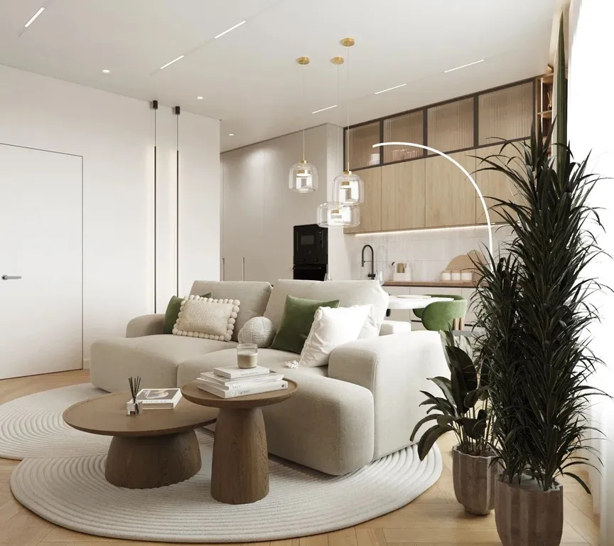 Квартира Дизайнерская евро 2-комнатная квартира в жк бизнес-класса forst — Москва