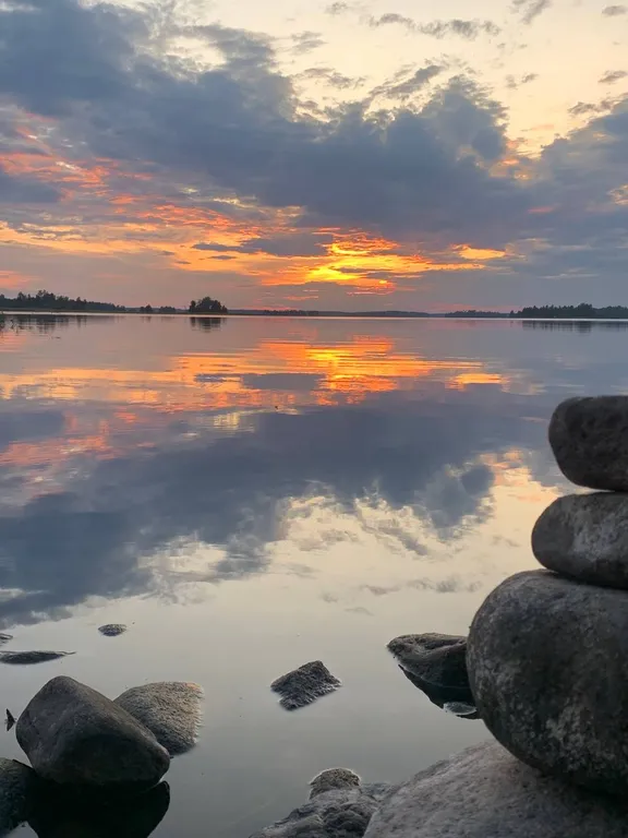Коттедж Панорамный домик в стиле афрейм на Вуоксе — Кротово