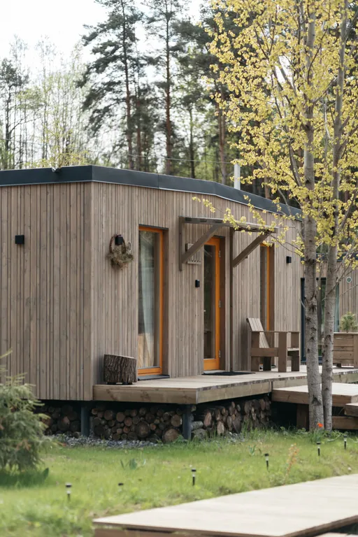 Уютный семейный дом в сосновом лесу