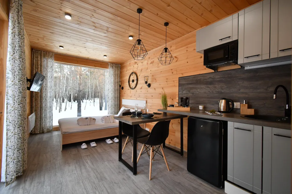 Двухместный 2 домик в лесу