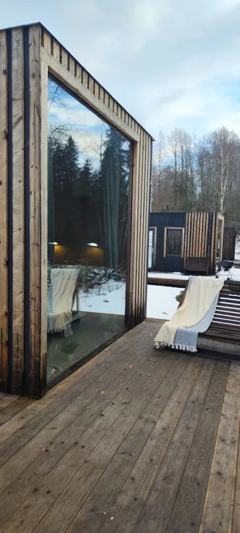 Коттедж Экоотель - панорамные окна, уют и тишина, рядом с Игорой — Орехово