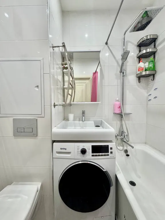 Просторная светлая однокомнатная квартира с уютной домашней атмосферой